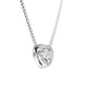 18ct White Gold 0.56ct Diamond Pave Heart Necklace BLC-198