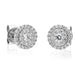 18ct White Gold 0.56ct Diamond Round Cluster Stud Earrings E2569 side