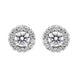 18ct White Gold 0.66ct Diamond Round Cluster Stud Earrings BLC-231