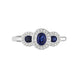 18ct White Gold 0.68ct Sapphire Diamond Ring, FEU-1964.