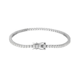 18ct White Gold 2.13ct Diamond Tennis Bracelet FEU-1213