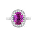 18ct White Gold 2.34ct Pink Sapphire and Diamond Ring. FEU-1279.