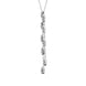 18ct White Gold Diamond Double Drop Necklace, RS11