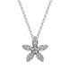 18ct White Gold Diamond Flower Pendant P2668C