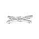 18ct White Gold Diamond Round Brilliant Cut Solitaire Crossover Ring, BLC-308_2