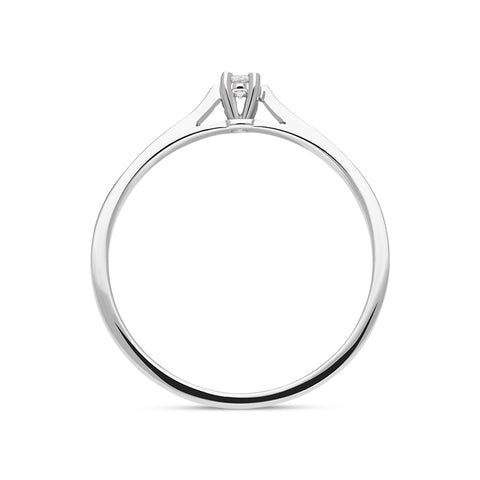 18ct White Gold Diamond Round Brilliant Cut Solitaire Ring, BLC-298_3