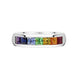 18ct White Gold Rainbow Sapphire Half Eternity Ring, PJW-195.