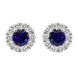 18ct White Gold Sapphire Diamond Two Piece Gift Set, S148 earrings