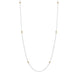 18ct White and Rose Gold Diamond Long Necklet N1027