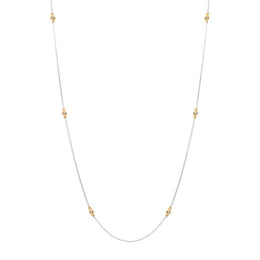 18ct White and Rose Gold Diamond Necklet N1018