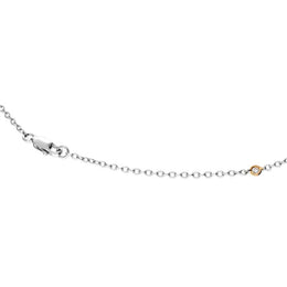 18ct White and Rose Gold Diamond Necklet N1021_2