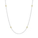 18ct White and Yellow Gold Diamond Long Necklet