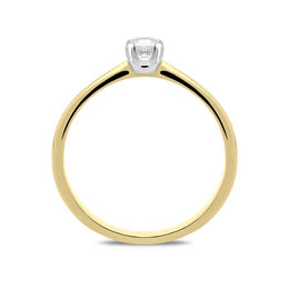 18ct Yellow Gold 0.22ct Diamond Brilliant Cut Solitaire Ring, BLC-040.