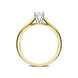 18ct Yellow Gold 0.25ct Diamond Solitaire Ring FEU-744