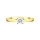 18ct Yellow Gold 0.50ct Diamond Brilliant Cut Solitaire Ring FEU-2316