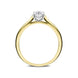 18ct Yellow Gold 0.50ct Diamond Brilliant Cut Solitaire Ring FEU-2316