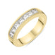 18ct Yellow Gold 1.01ct Diamond Princess Cut Half Eternity Ring, FEU-1666