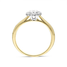 18ct Yellow Gold Brilliant Cut 0.45ct Diamond Round Ring BLC-202