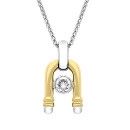 18ct Yellow Gold Diamond Magnet Necklace, P378C