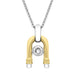 18ct Yellow Gold Diamond Magnet Necklace, P378C