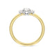 18ct Yellow Gold Diamond Three Stone Ring, BLC-318