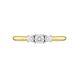 18ct Yellow Gold Diamond Three Stone Ring, BLC-318