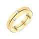 18ct Yellow Gold Diamond Two Set Ring, T3612.