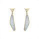 18ct Yellow Gold Opal Diamond Obtuse Shaped Drop Earrings EUNQ0000681