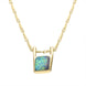 18ct Yellow Gold Opal Unique Abstract Necklace UPOP185