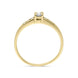 18ct Yellow Gold Princess Cut Diamond Shoulder Ring, ER269/D_1