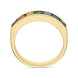 18ct Yellow Gold Rainbow Sapphire Princess Cut Half Eternity Ring, PJW-215._2