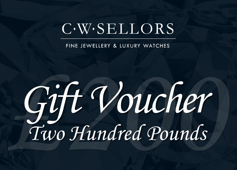 200 Voucher C W Sellors Fine Jewellery Luxury Watches Gift