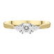 30186397 18ct Yellow Gold 0.41ct Diamond Trilogy Pear Cut Ring. FEU-2313