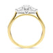 30186397 18ct Yellow Gold 0.41ct Diamond Trilogy Pear Cut Ring. FEU-2313