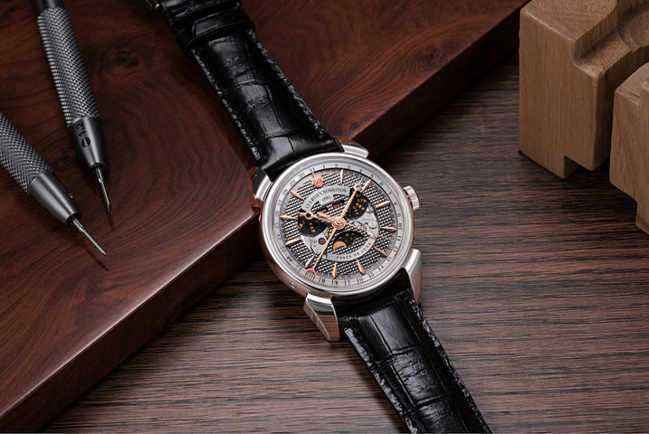 Cuervo y Sobrinos Watch Historiador Luna Negra Limited Edition