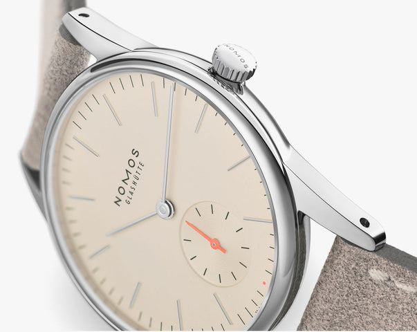 Nomos Glashutte Orion 33 Champagne Sapphire Crystal