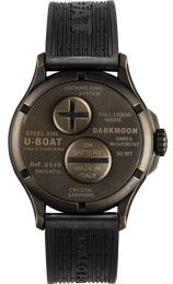 U-Boat Darkmoon 40 Black Brown Curve Vintage