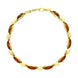 9ct Yellow Gold Amber Marquise Ten Stone Bracelet D