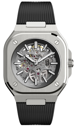 Bell & Ross Watch BR 05 Auto Skeleton Grey Steel Rubber Limited Edition