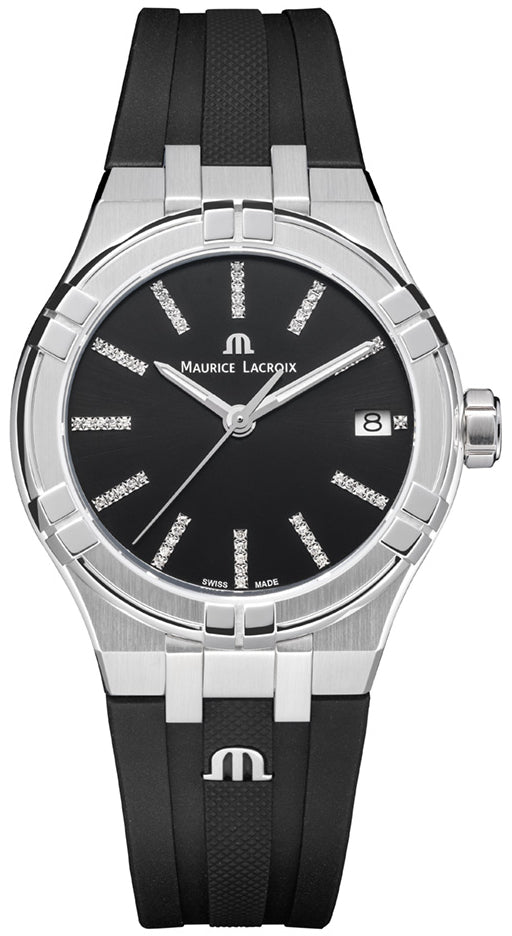 Maurice Lacroix Watch Aikon Quartz Black Sunray AI1106 SS000 350 2