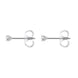 30183034 18ct White Gold 0.10ct Diamond Claw Set Solitaire Stud Earrings, BLC-182.