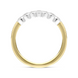 18ct Yellow Gold 0.44ct Diamond Bezel Set Half Eternity Ring, FEU-2289