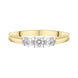 18ct Yellow Gold 0.35ct Diamond Trilogy Bar Set Ring, FEU-2311