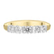 18ct Yellow Gold 0.72ct Diamond Bar Set Wedding Half Eternity Ring