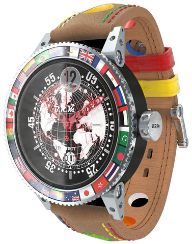 B.R.M Watch V6-44 GMT 6 World Trotter Nubuk