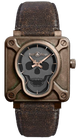 Bell & Ross Watch BR 01 Skull Bronze Limited Edition BR0192-SKULL-BR