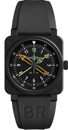 Bell & Ross Watch BR 03 92 Radio Compass Rubber Limited Edition BR0392-RCO-CE/SRB