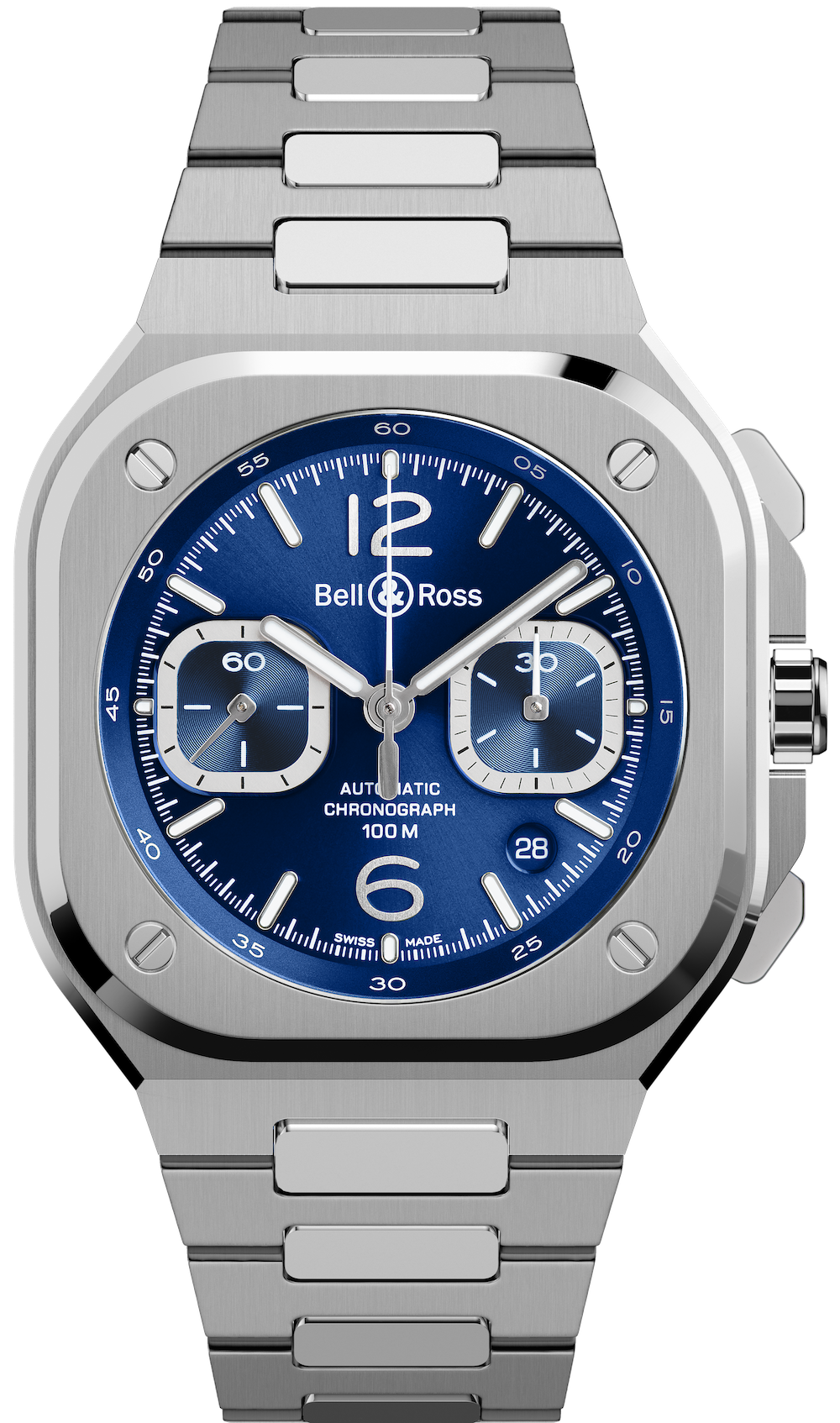 Bell & Ross BR 05 Chrono Blue Steel Bracelet