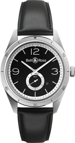 Bell & Ross Watch Vintage BR 123 Black Silver BRV123-BS-ST/SCA