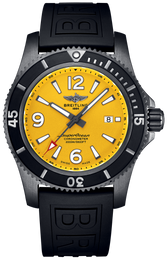 Breitling Watch Superocean Automatic 46 Black Steel Yellow M17368D71I1S2